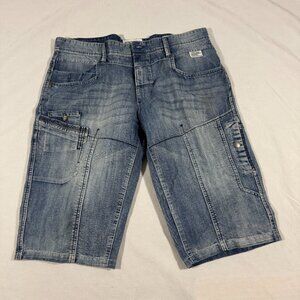 Projek Raw Jean Shorts 36 Distressed wide Leg